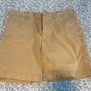 J. Crew Men's Khaki Flat Front Shorts